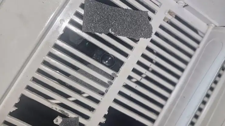 İnşaat firmasının kadınlar tuvaletinde gizli kamera bulundu