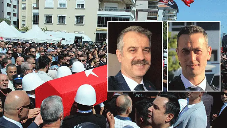 İzmir'de şehit düşen polislere son görev