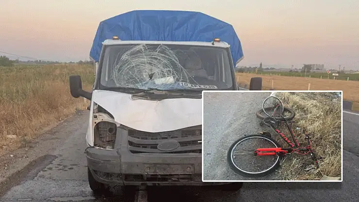 Kamyonet bisiklete çarptı: 44 yaşındaki sürücü yaşamını yitirdi