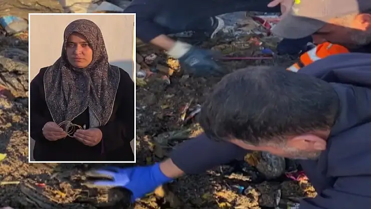 Kaybolan 40 gram altın, 40 tonluk çöplükte bulundu