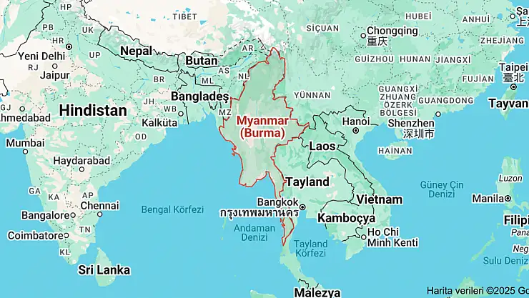 Myanmar'da 7.7 Büyüklüğünde Deprem!