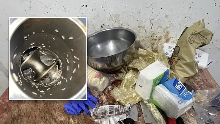 Şarküteride mide bulandıran görüntü