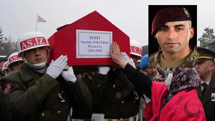 Şehit Uzman Çavuş Nurettin Tokyürek, memleketinde son yolculuğuna uğurlandı