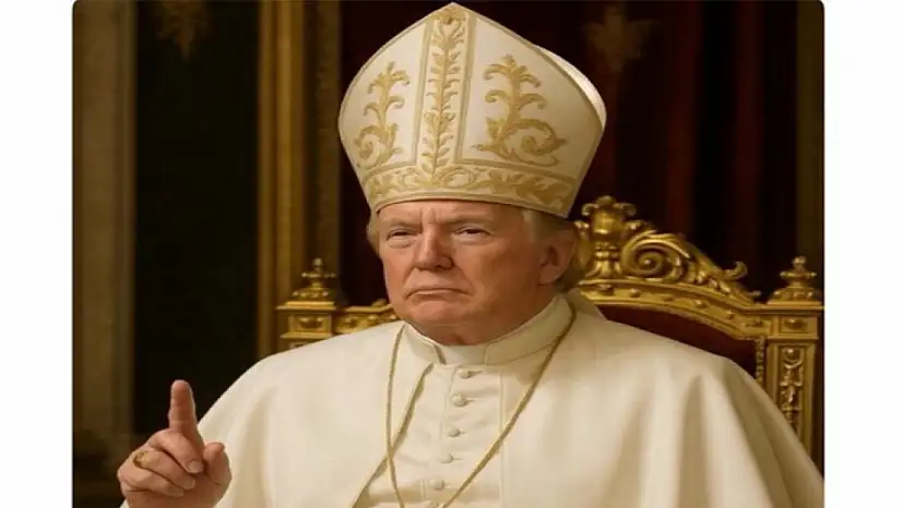 ABD Başkanı Donald Trump, yapay zeka ile kendisini 'Papa' yaptığı bir fotoğraf paylaştı