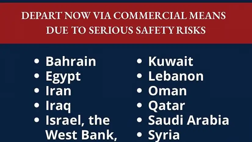 ABD'den 16 ülkedeki vatandaşlarına güvenlik uyarısı: Derhal terk edin