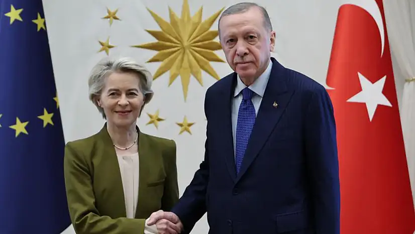 Cumhurbaşkanı Erdoğan, AB Komisyon Başkanı Başkanı Leyen ile görüştü