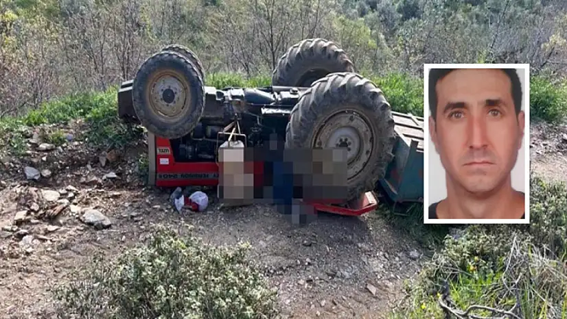 Eğimli arazide kontrolden çıkan traktör devrildi: 3 Ölü