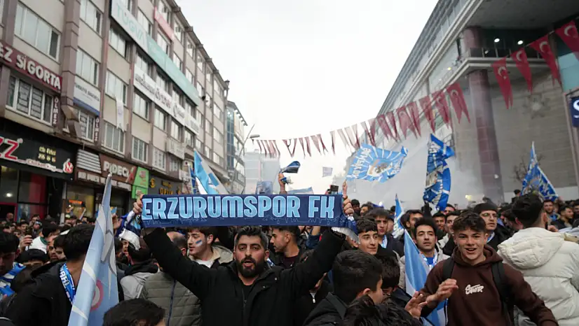 Erzurumspor Süper Lige yükseldi, kentte bayram havası yaşandı