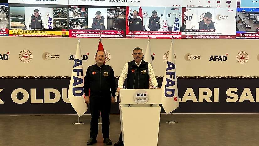 İçişleri Bakanı Çiftçi: 46 bin 597 personel, 2 bin 288 araç ve 14 bot sahada aktif olarak görev yapmaktadır
