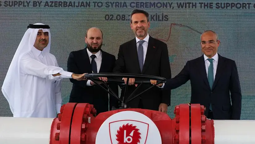 Kilis'ten Suriye'ye doğalgaz akışı başladı