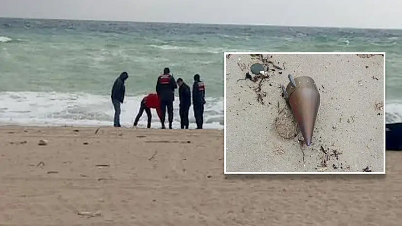 Kıyıya vuran füze başlığı kontrollü şekilde imha edildi