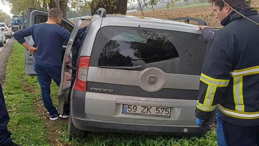 Kontrolden çıkan otomobil yol kenarına savruldu 1 ölü, 1 yaralı