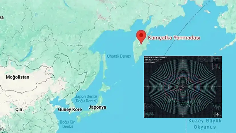 Rusya'nın Kamçatka bölgesinde 7,8 büyüklüğünde deprem