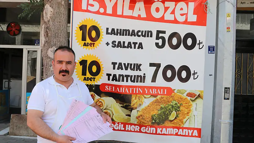 200 TL'ye satılan lahmacunu 50 TL'ye sattı diye şikayet edildi