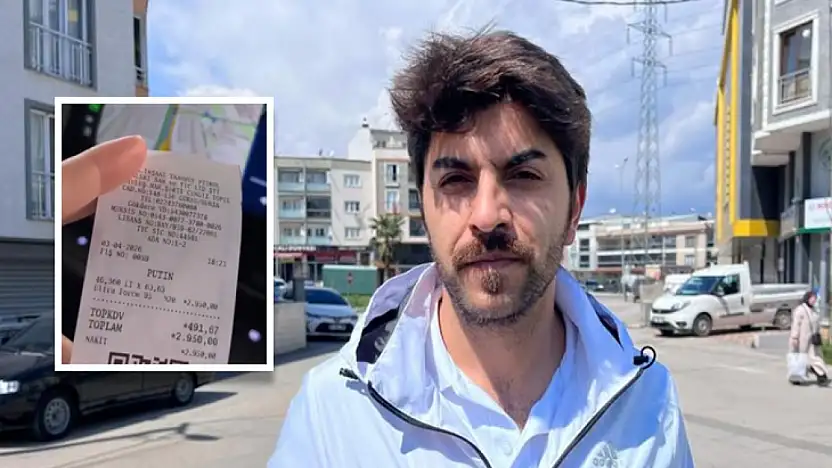 Akaryakıt fişine 'Putin' yazdı, işinden oldu