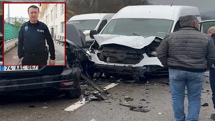 Emekliliğine 4 gün kalan polis memuru trafik kazasında hayatını kaybetti
