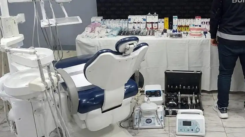 Kaçak diş kliniğine baskın: Sahte diş hekimi çift gözaltına alındı