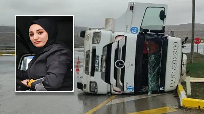 Kadın tır şoförü Rabia Demir nazara geldi