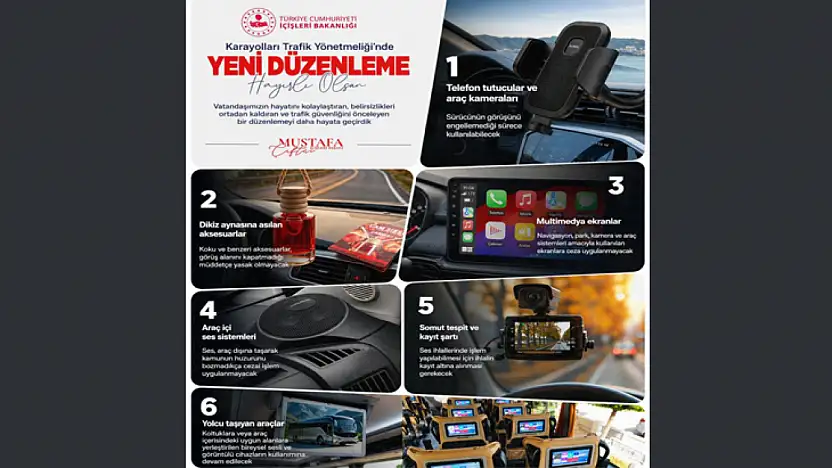 Karayolları Trafik Yönetmeliği değişti: Araç içi ekipmanlarda yeni dönem