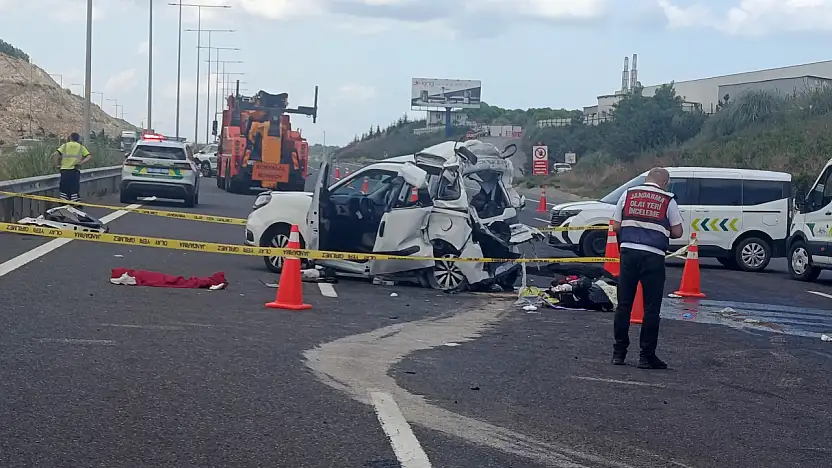 Kuzey Marmara Otoyolu'nda feci kaza: 1'i çocuk 2 kişi öldü