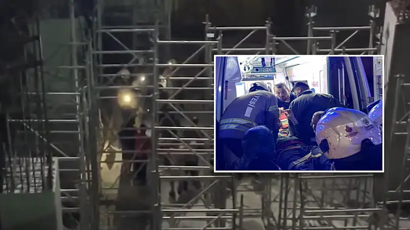 Metro çalışması sırasında iskele çöktü: 1 işçi öldü, 2 işçinin tedavisi sürüyor