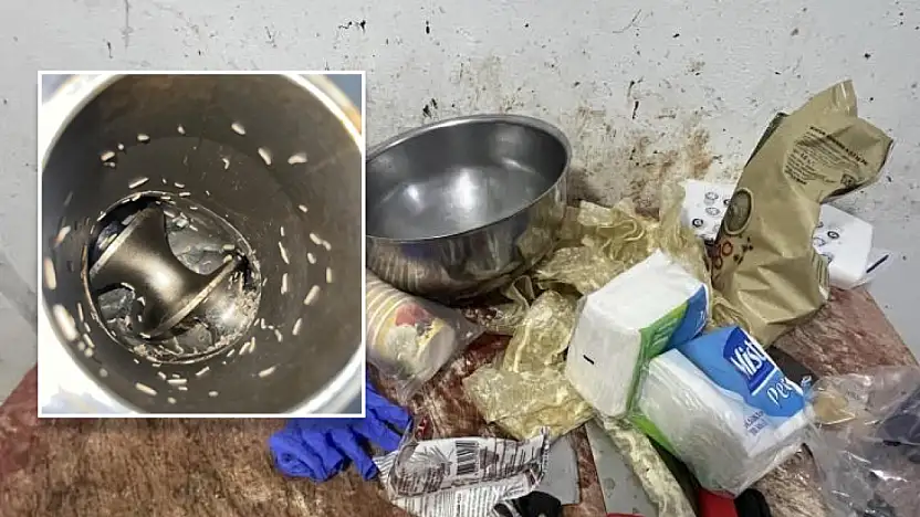 Şarküteride mide bulandıran görüntü