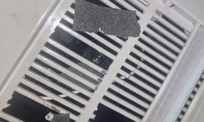 İnşaat firmasının kadınlar tuvaletinde gizli kamera bulundu