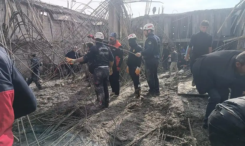 İnşaatta çökme meydana geldi: 2 işçi hayatını kaybetti