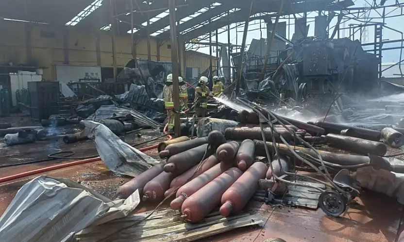 Manisa'da tüp dolum tesisinde korkunç patlama, 2 kişi öldü!
